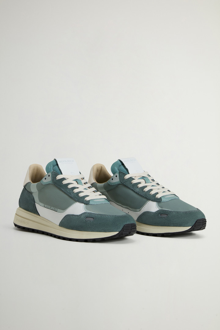 Retro Sneakers in Nylon with Leather and Suede Details White photo 2 | Woolrich