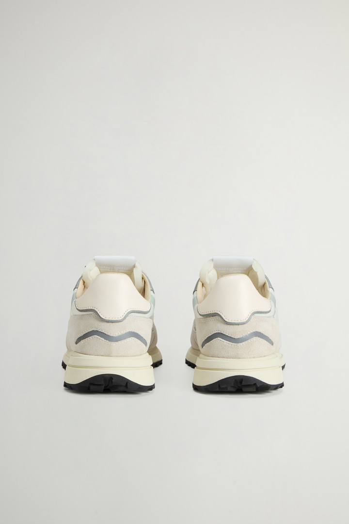 Retro Sneakers in Nylon with Leather and Suede Details White photo 3 | Woolrich