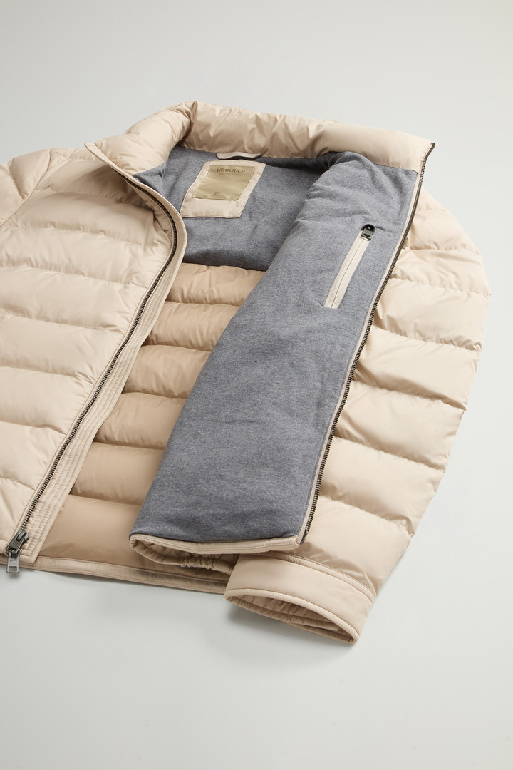 Lightweight Down Jacket in Microfiber Beige photo 9 | Woolrich