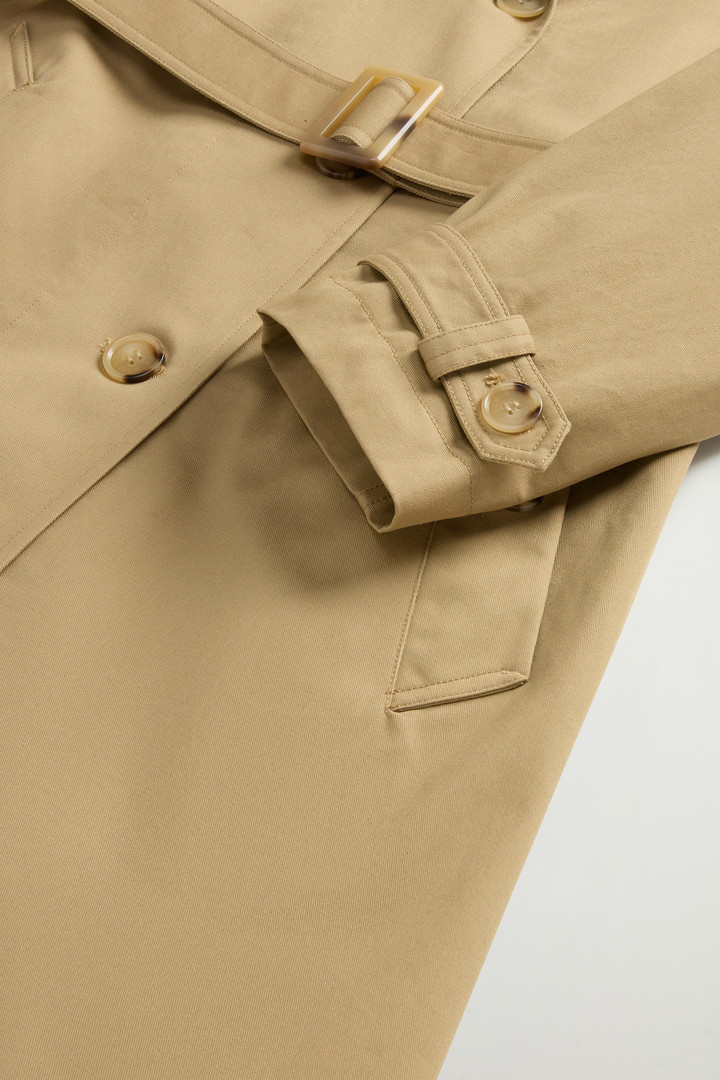 Pure Cotton Trench Coat Beige photo 7 | Woolrich