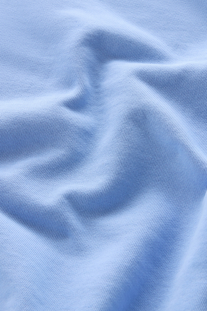 Sweatshirt mit Rundhalsausschnitt aus reiner Baumwolle mit aufgesticktem Logo Blau photo 8 | Woolrich