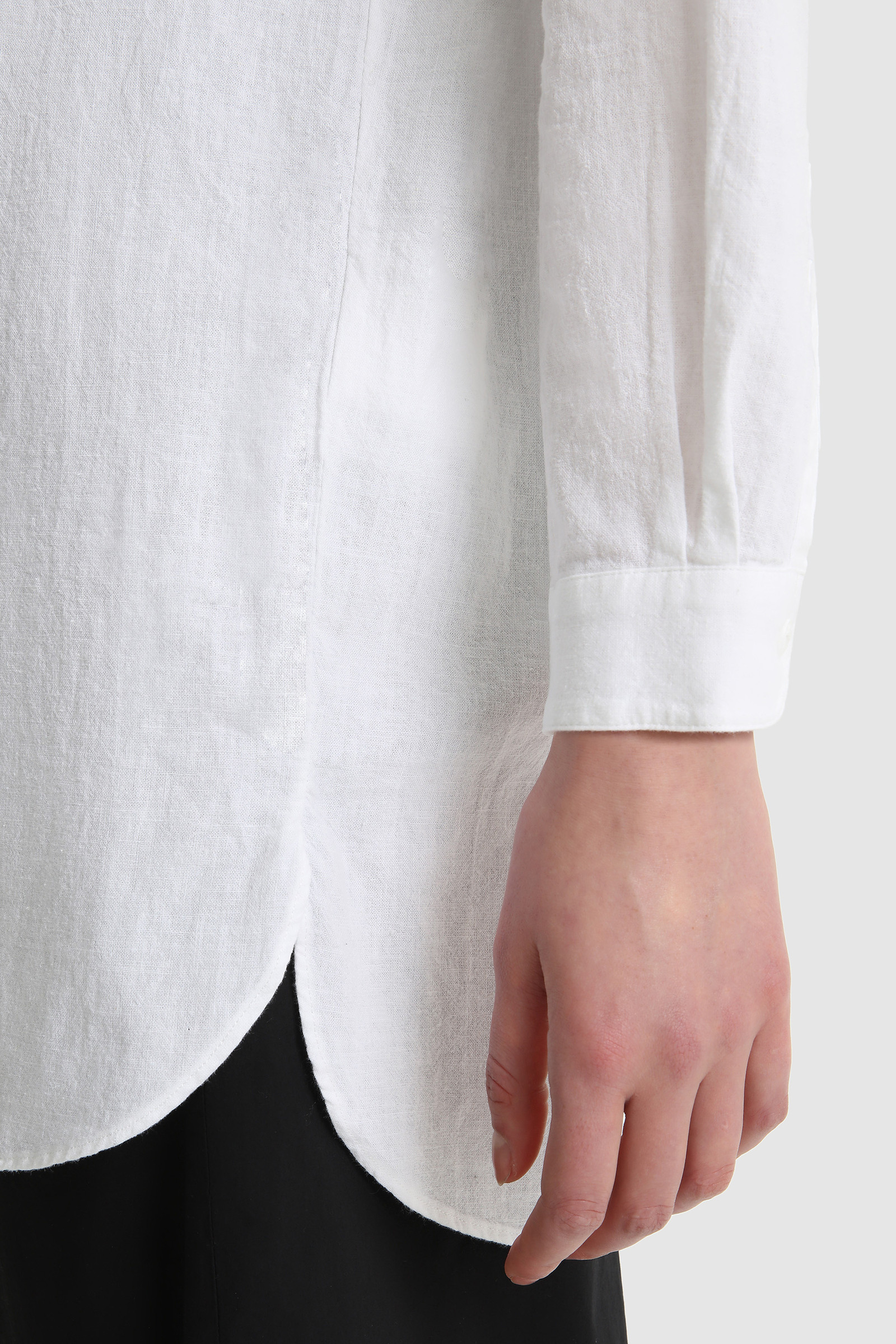 Cotton linen long shirt