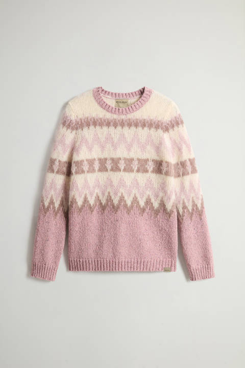 Fair Isle Pullover aus einer Wollmischung Braun photo 2 | Woolrich