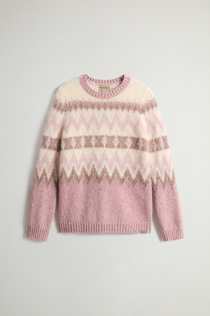 Fair Isle Pullover aus einer Wollmischung Braun photo 5 | Woolrich