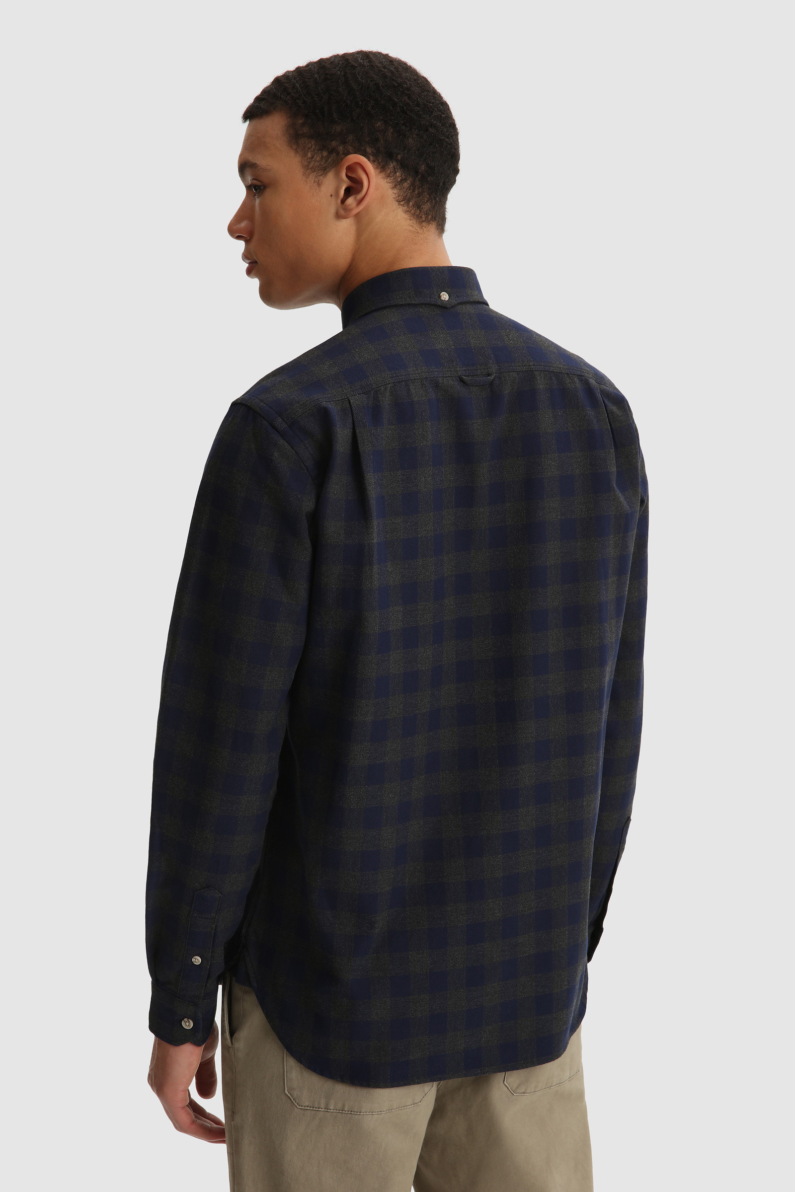 Camicia Traditional in flanella di cotone