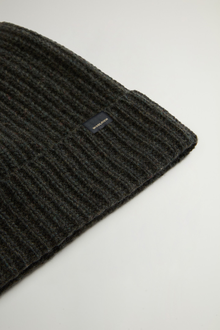 Merino Virgin Wool-Blend Beanie Green photo 3 | Woolrich