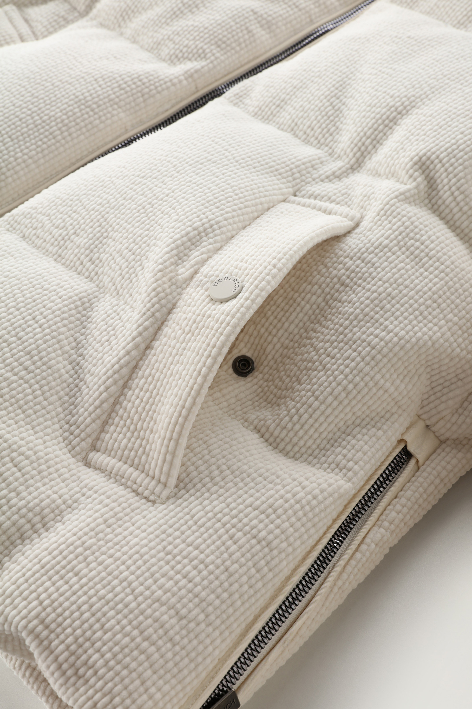 Doudoune en velours côtelé Minehart blanc photo 8 | Woolrich