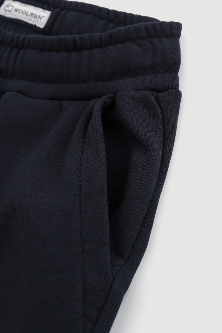 Pantalon de sport en coton molletonné pour garçon bleu photo 4 | Woolrich