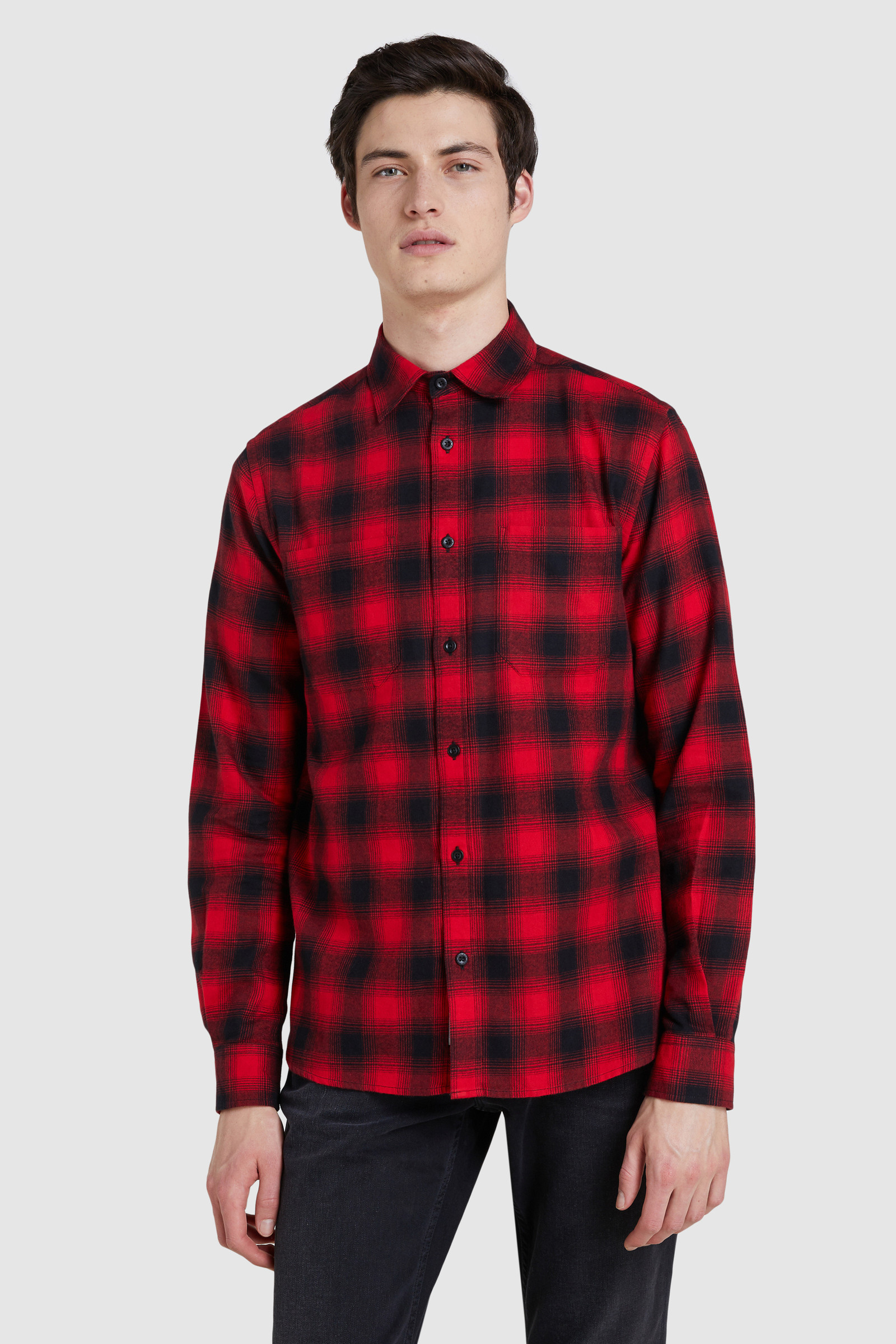 Camicia in flanella leggera
