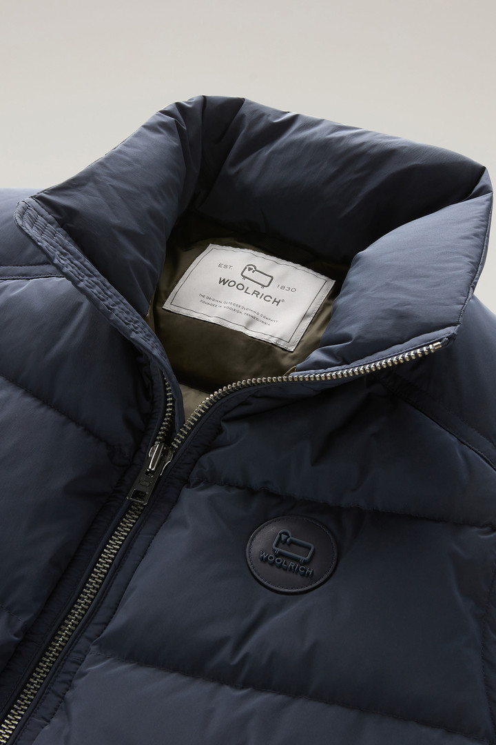 Premium Padded Vest in Stretch Nylon Blue photo 2 | Woolrich