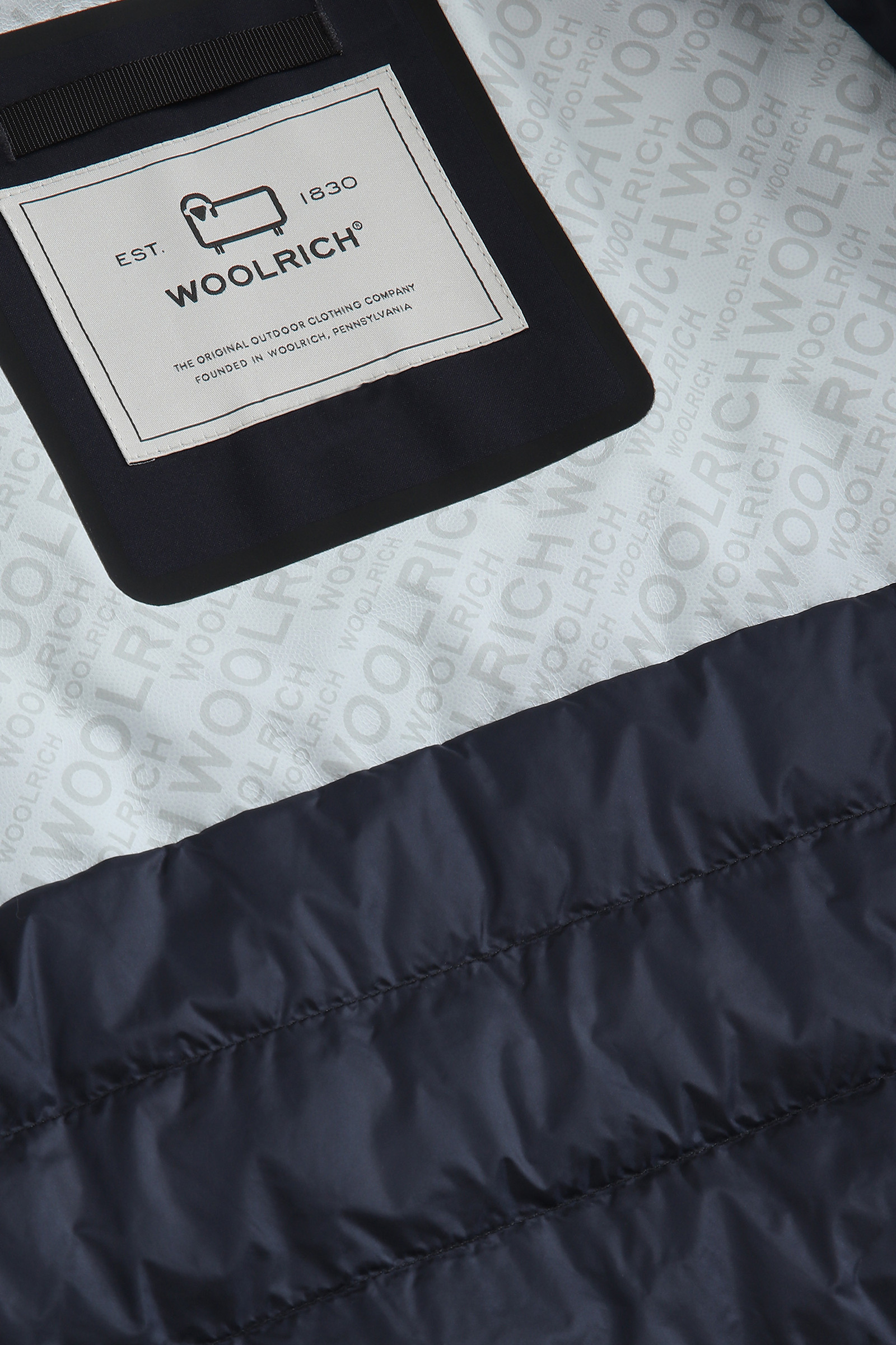 Zweilagige, wattierte Sailing-Bomberjacke Blau photo 9 | Woolrich