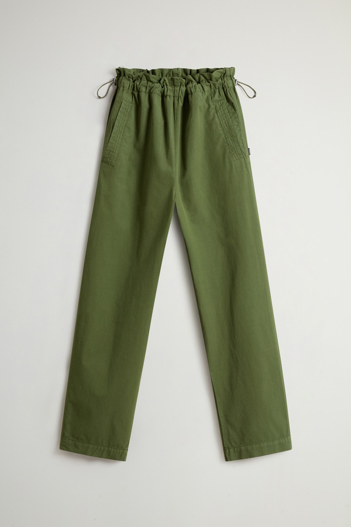 Garment-Dyed Pure Cotton Pants Green photo 4 | Woolrich