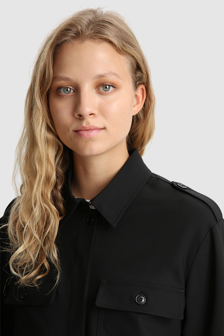 Merino koel wollen overshirt