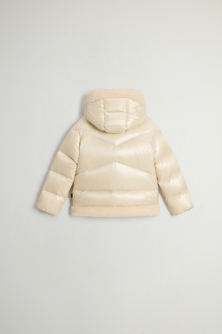 CURLY GLOSS HOODED JKT White photo 2 | Woolrich