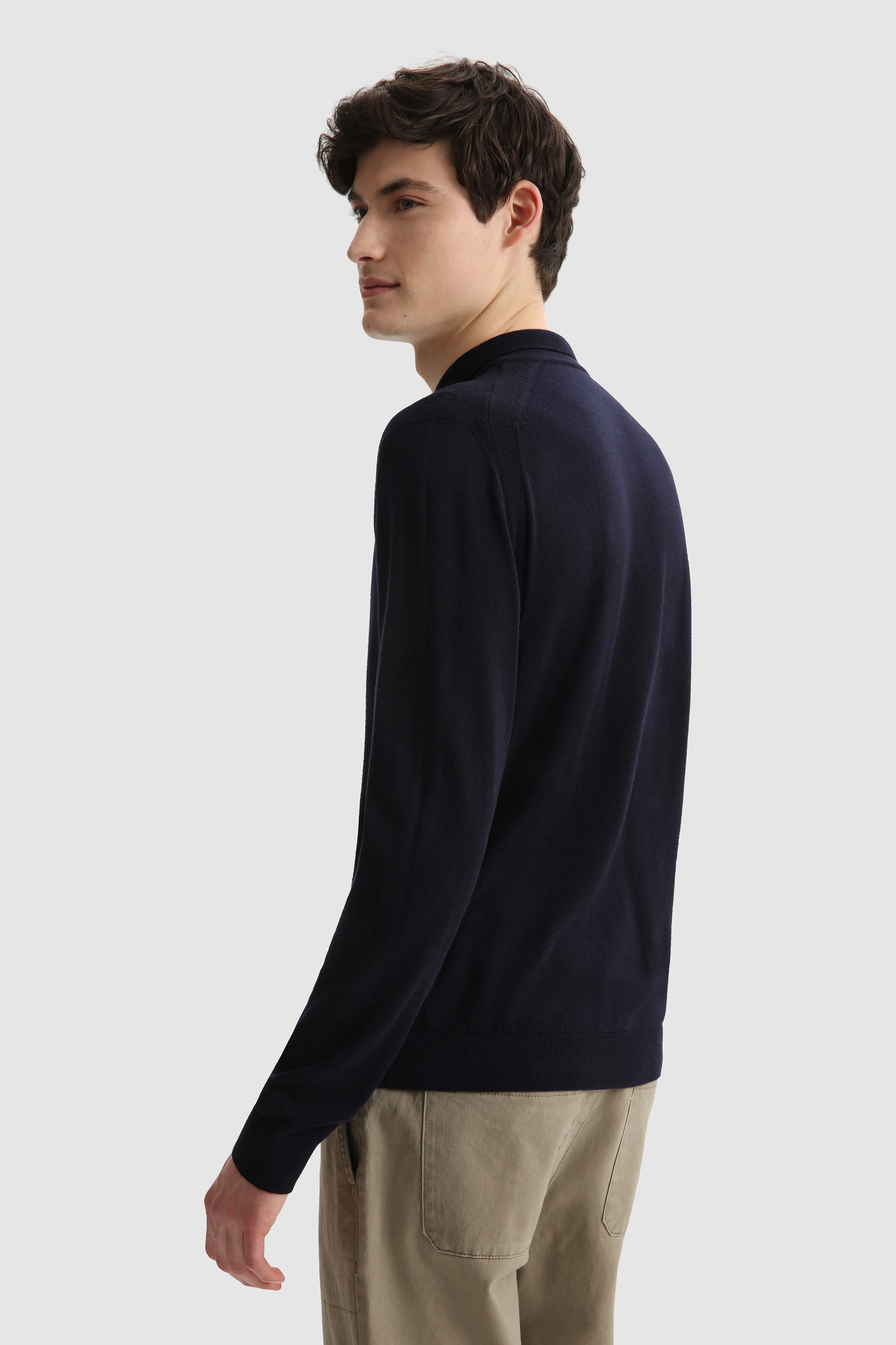 Poloshirt aus extrafeiner Merinowolle