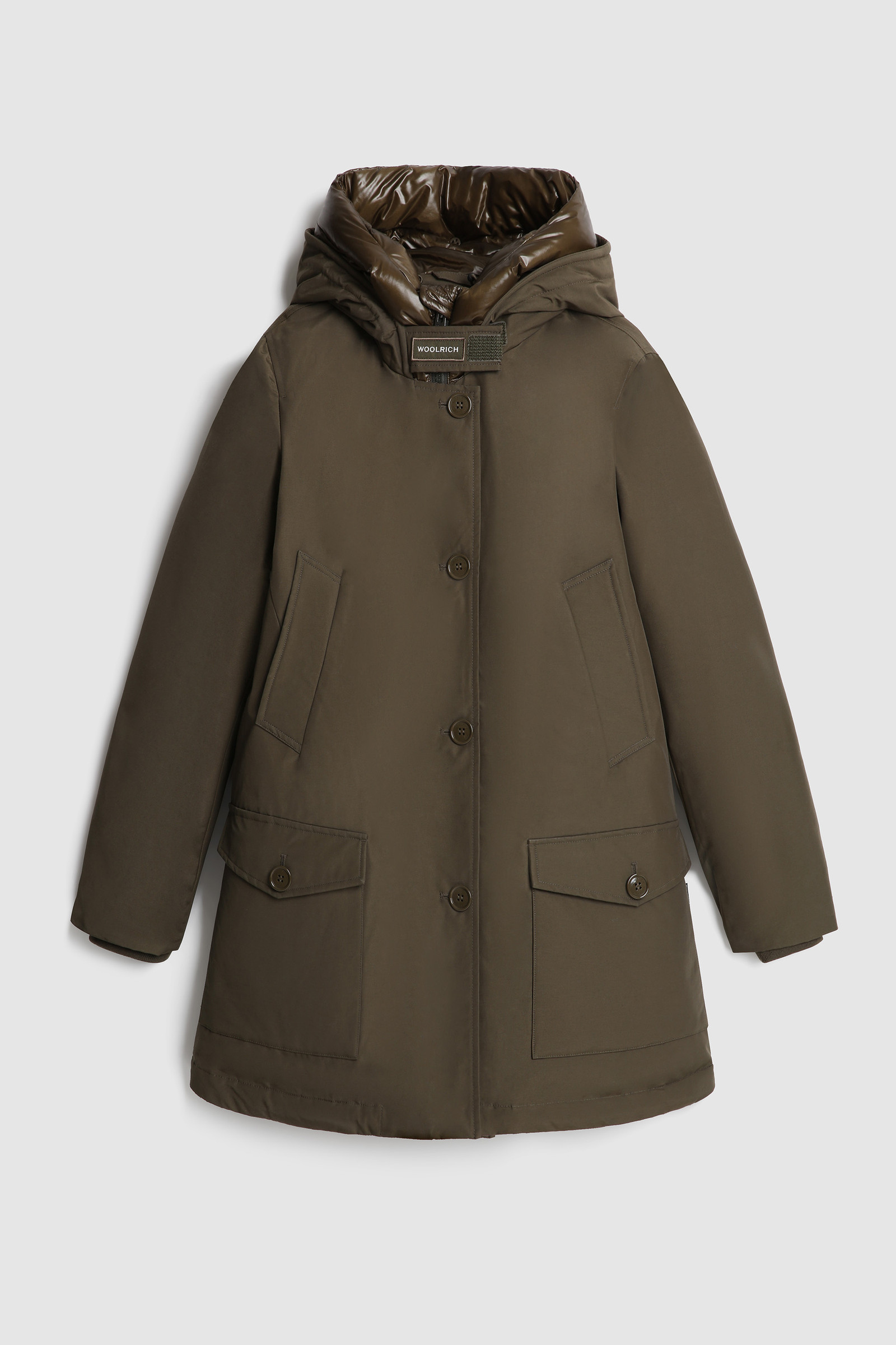 Arctic Parka avec col montant et capuche double Vert photo 7 | Woolrich