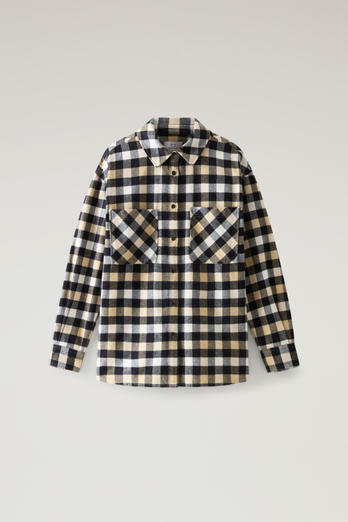 Flannel Check Shirt Beige | Woolrich