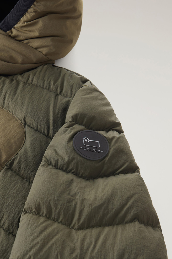 Lobster Down Jacket in Crinkle Nylon Green photo 3 | Woolrich