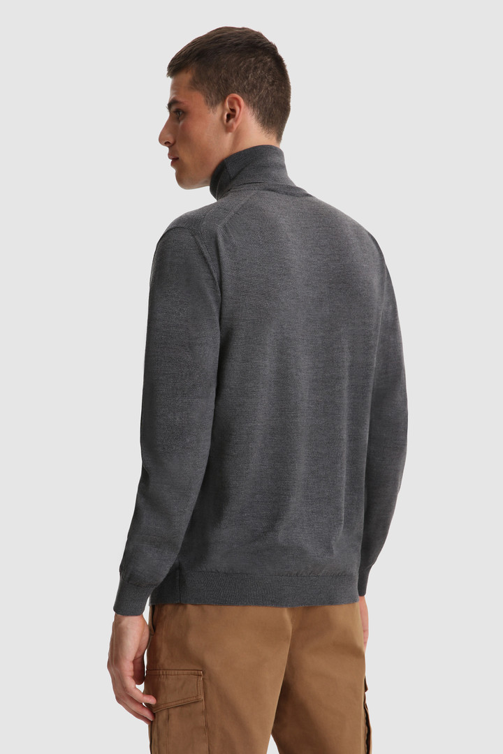 Turtleneck Sweater in extra fine merino wool