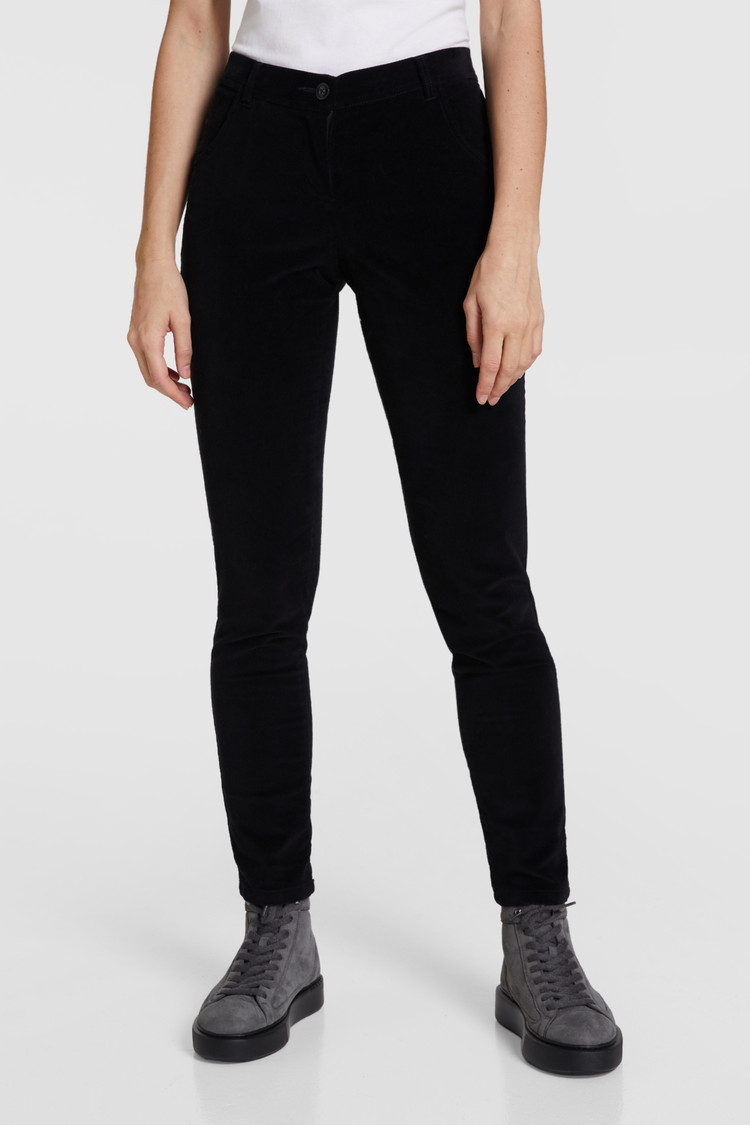 Stretchfluwelen broek