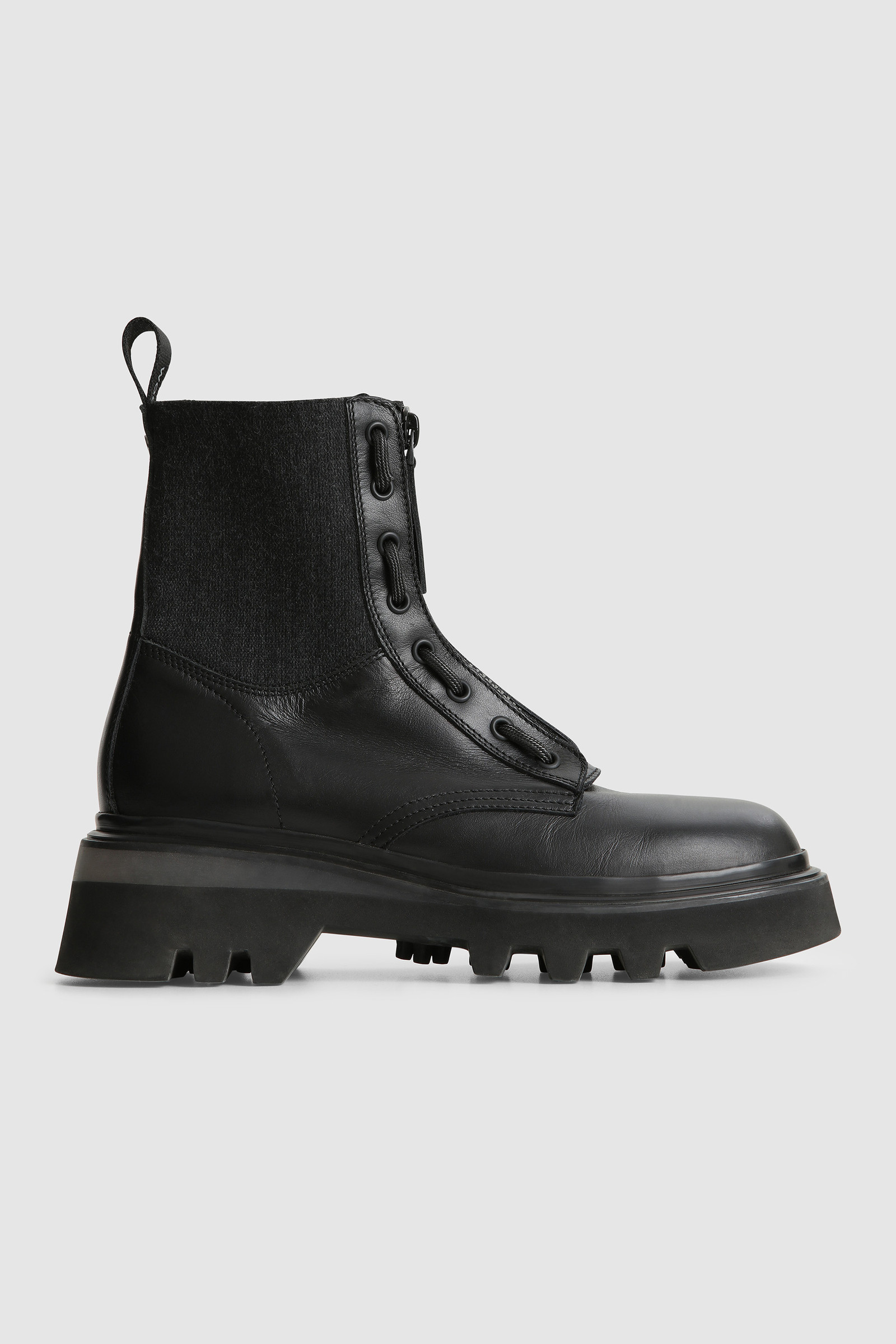 Women's Logger Leather Boots Black | Woolrich USA