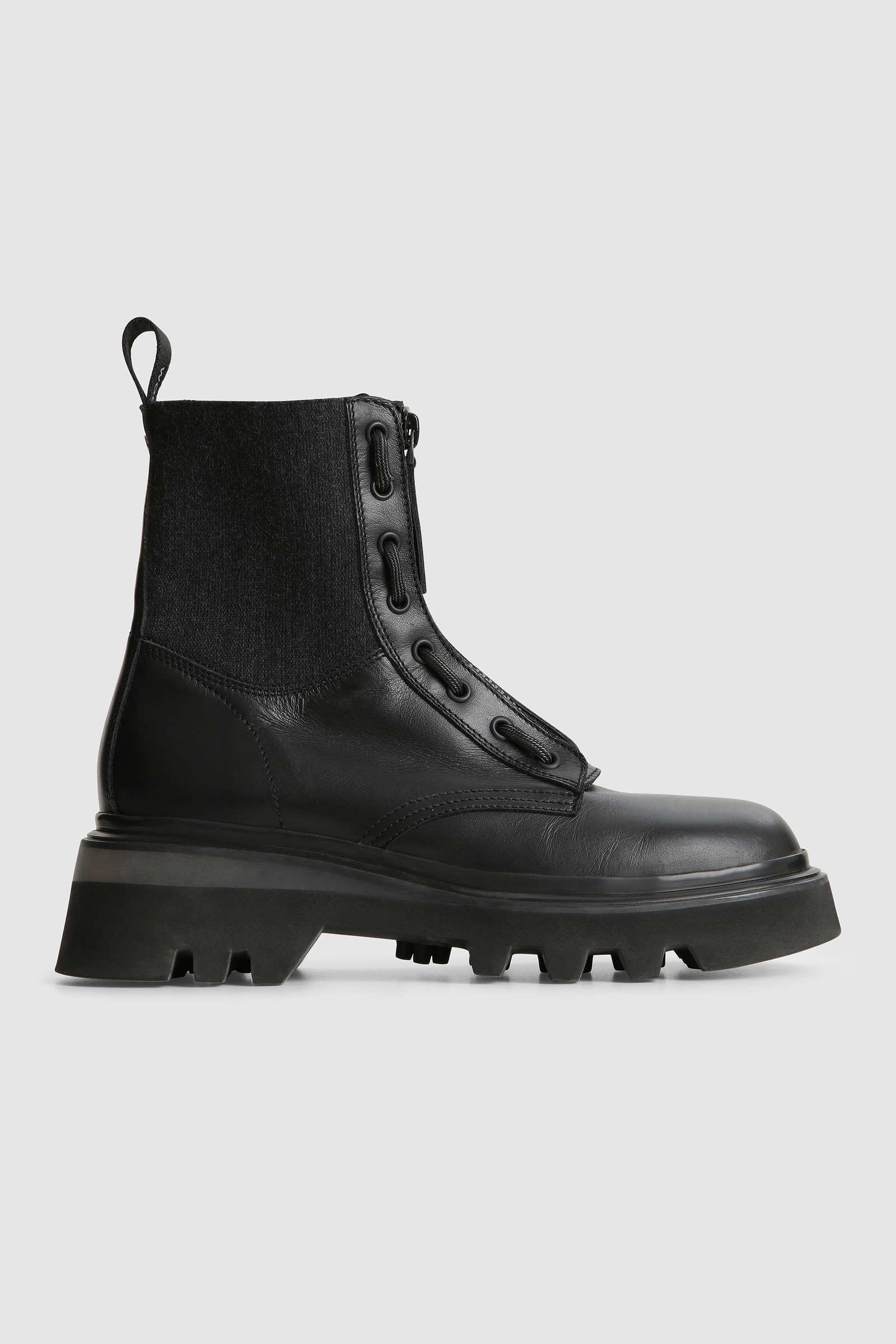 Logger Leather Boots Black | Woolrich