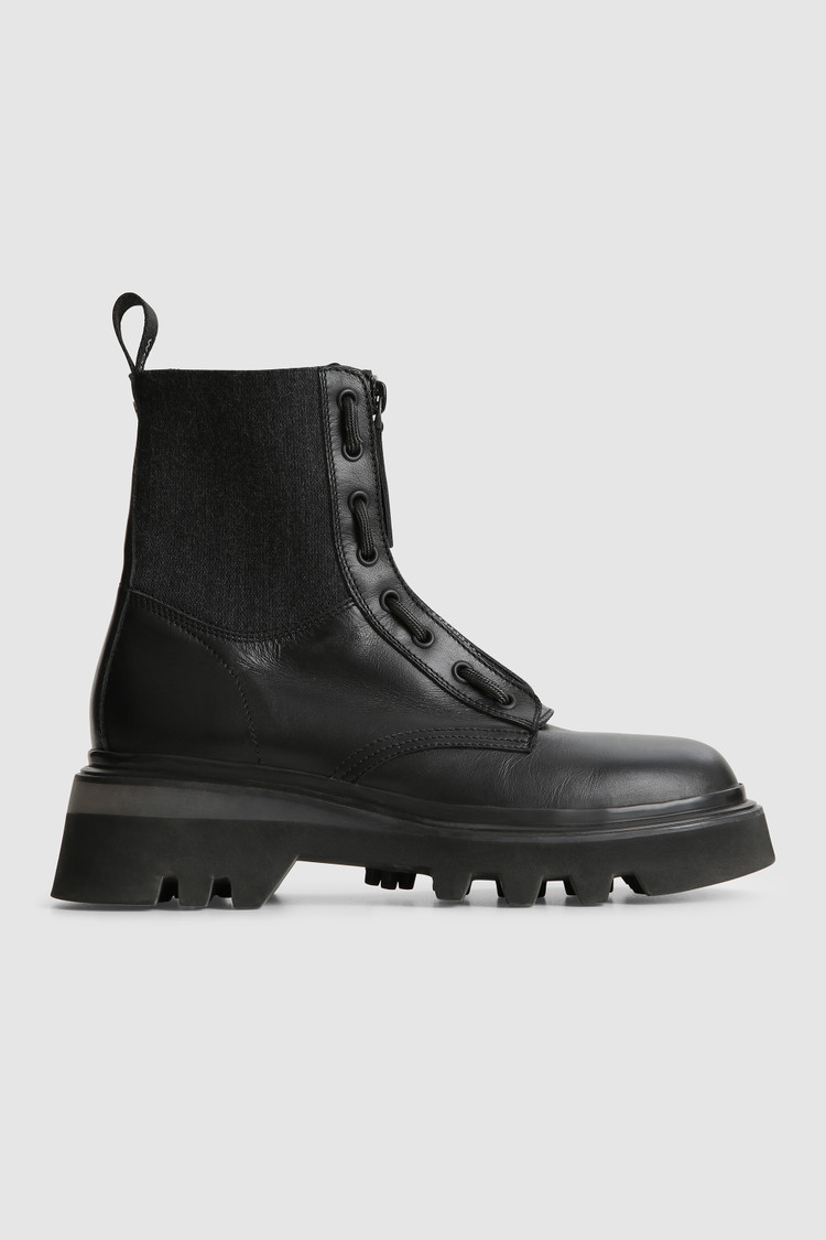 Logger leather boots