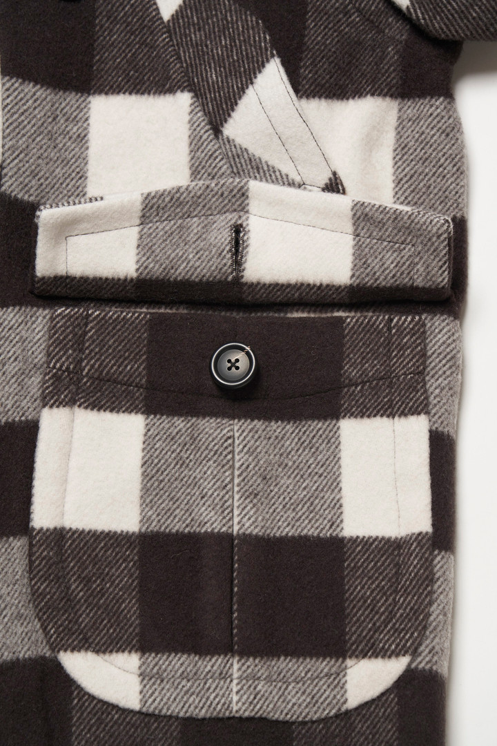 WOOL CHECK CRUISER JACKET Noir photo 11 | Woolrich