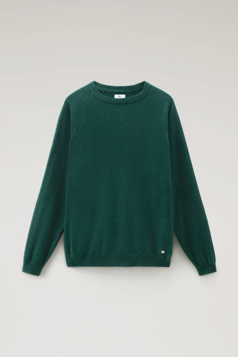 Luxe Crewneck Sweater in Pure Cashmere Green photo 2 | Woolrich