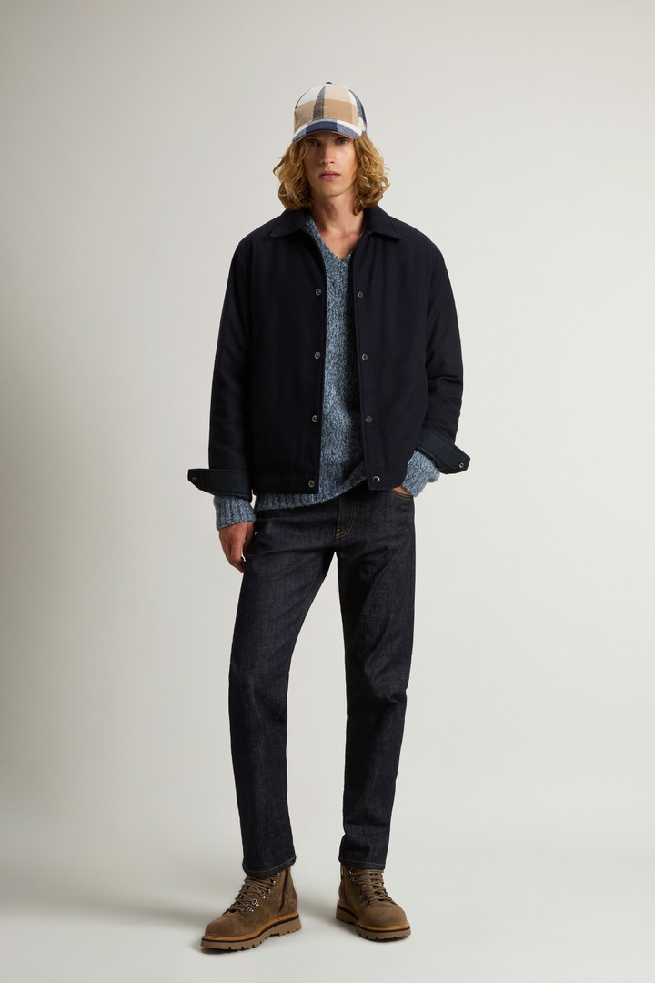 Keating Overshirt in Recycled Italian Wool Blend Blue photo 2 | Woolrich
