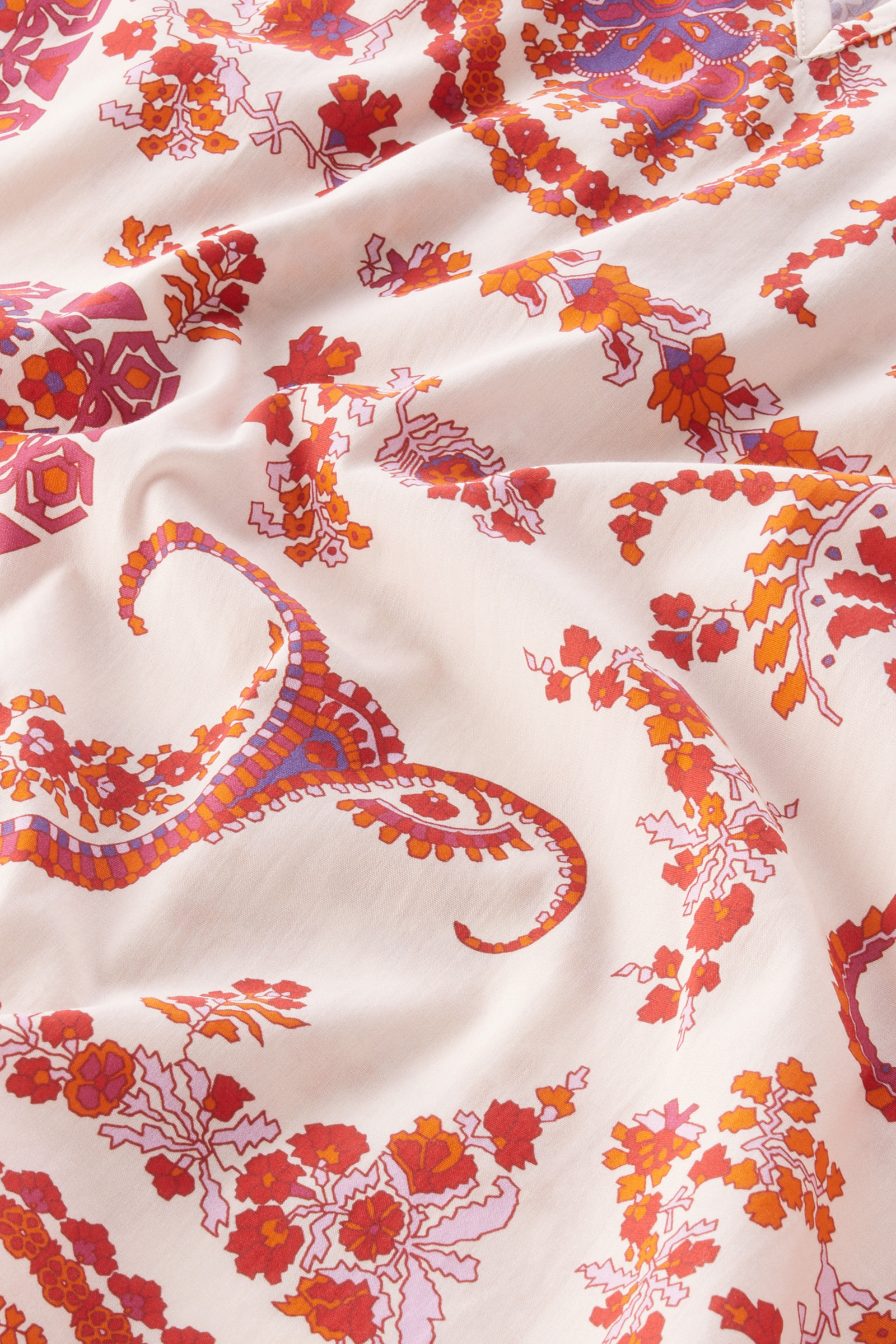 Blusa smanicata in popeline di puro cotone rosso photo 7 | Woolrich