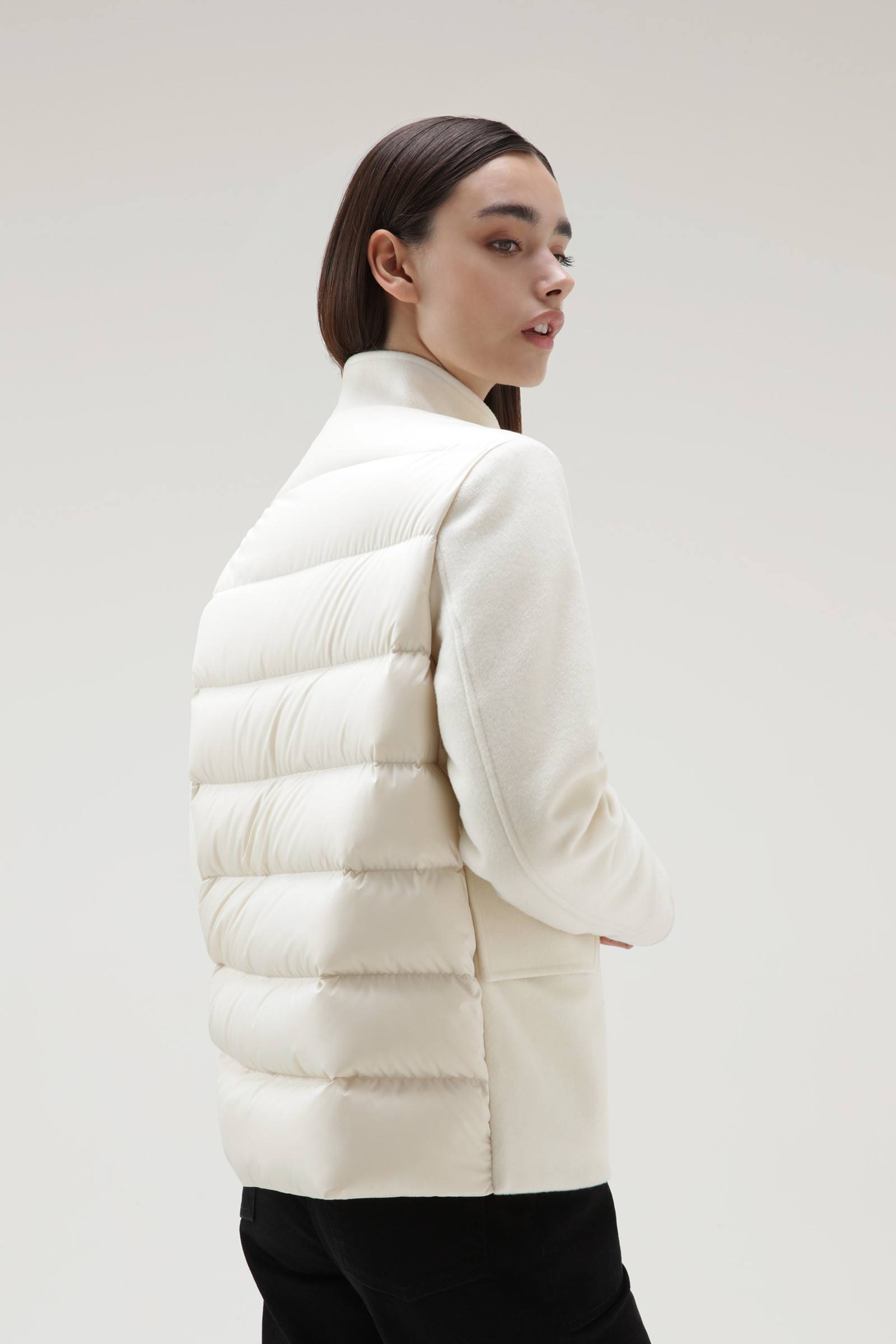 Kuna Jacket in Wool and Cashmere Blend White photo 3 | Woolrich