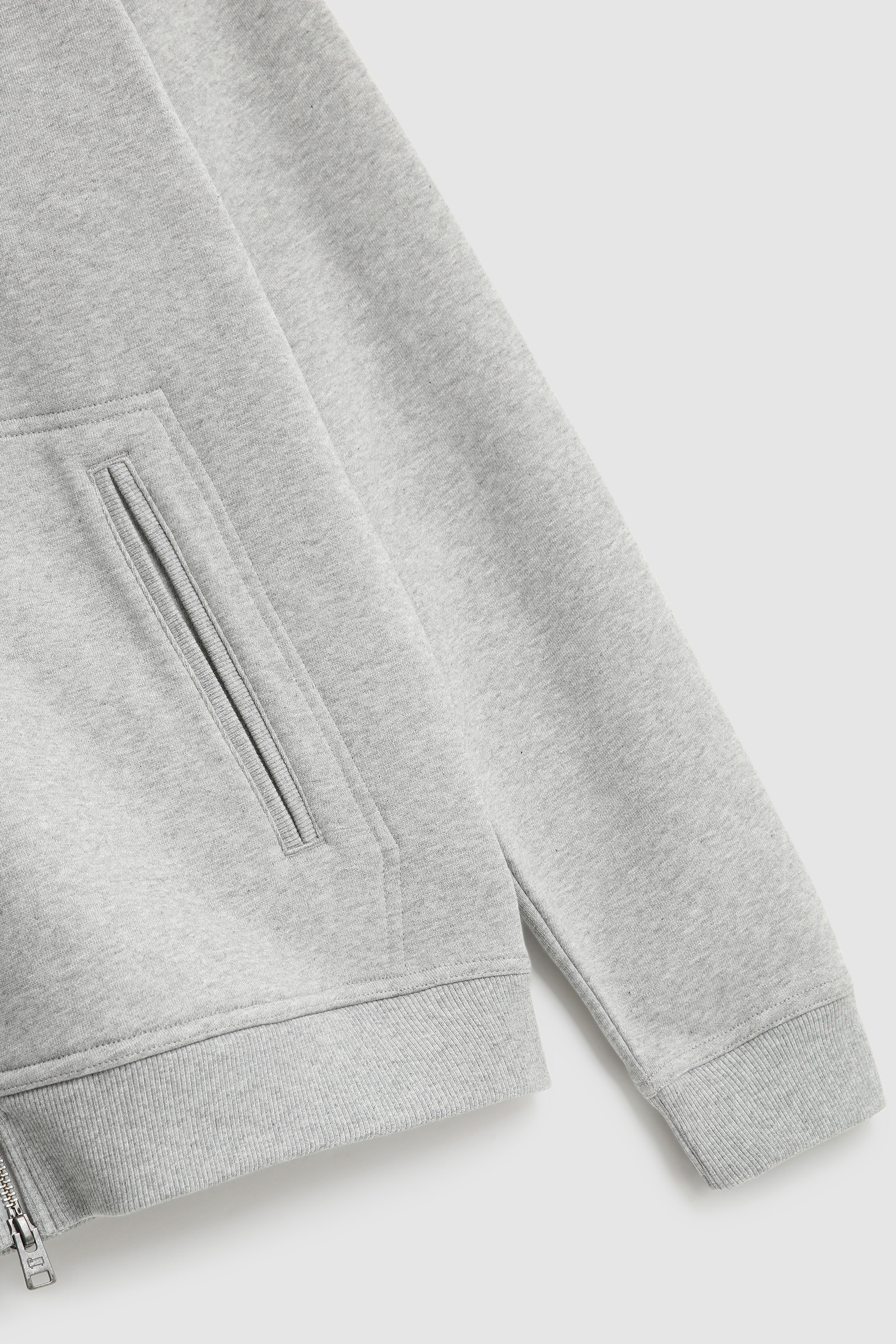 Luxury Full-Zip Track Jacket with High Collar Grey photo 8 | Woolrich