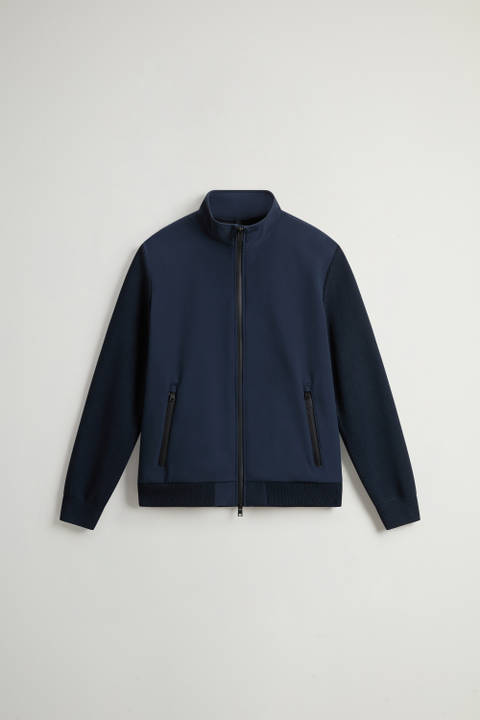 Hybrid Jacket in Tech Softshell Blue photo 2 | Woolrich