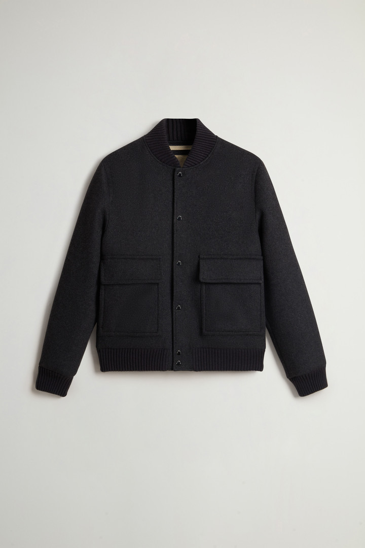 Miles Bomber Jacket in Wool Blend Gray photo 5 | Woolrich