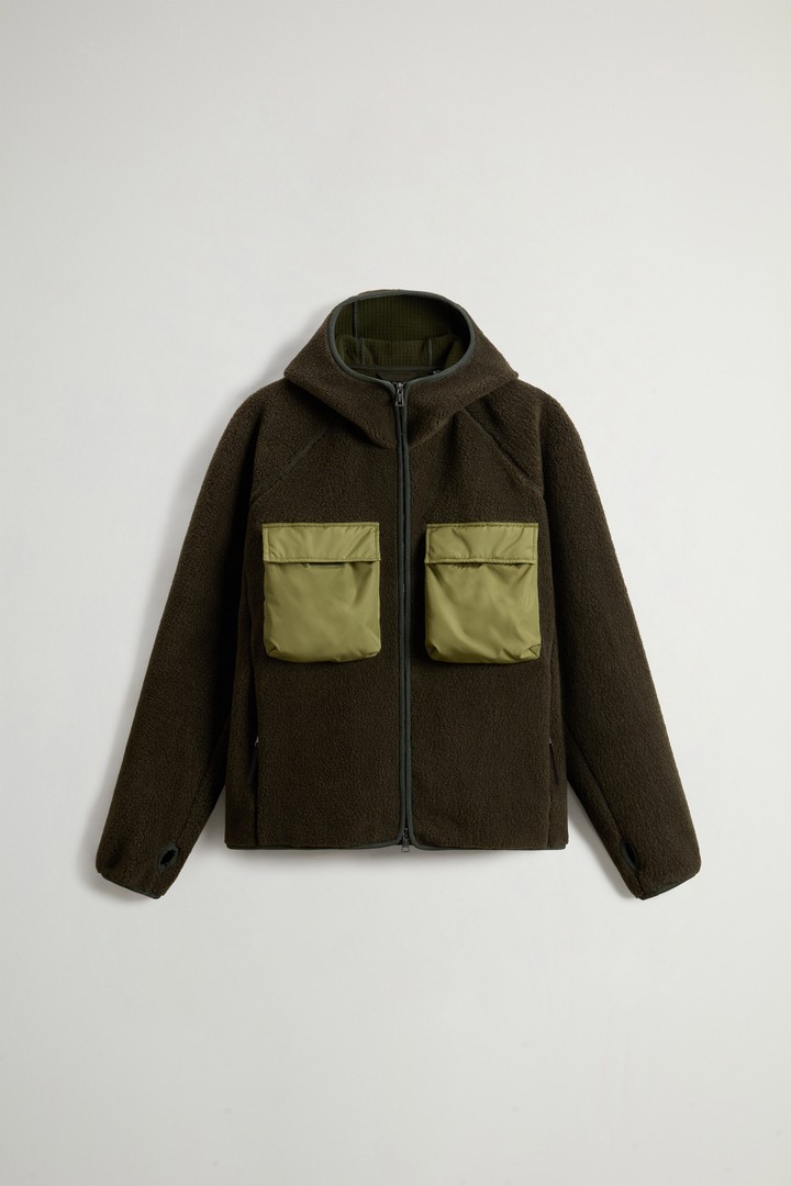 Hybrid Full-Zipper Hoodie Green photo 8 | Woolrich