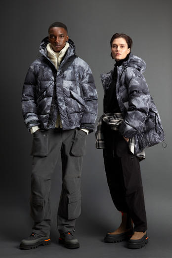 Down Jacket in Ripstop Fabric by Todd Snyder Gray photo 1 | Woolrich