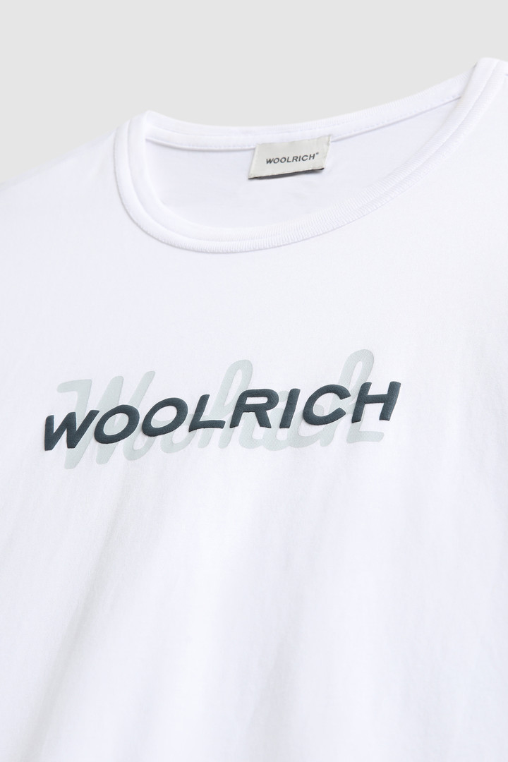 Katoenen T-shirt met macro logo