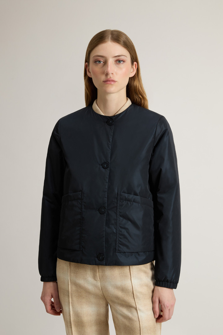 Crewneck Jacket in Nylon Blue photo 1 | Woolrich