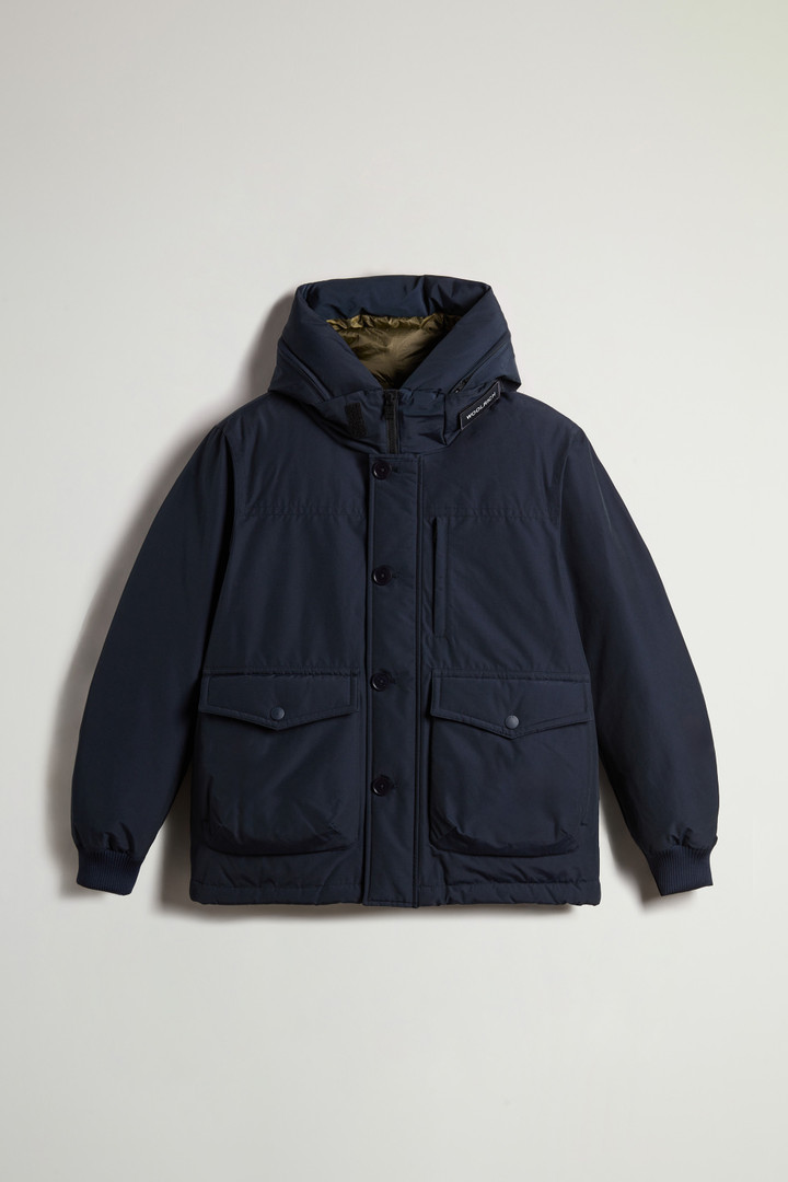 Ramar Cloth Bomber Jacket with Hood Blue photo 6 | Woolrich