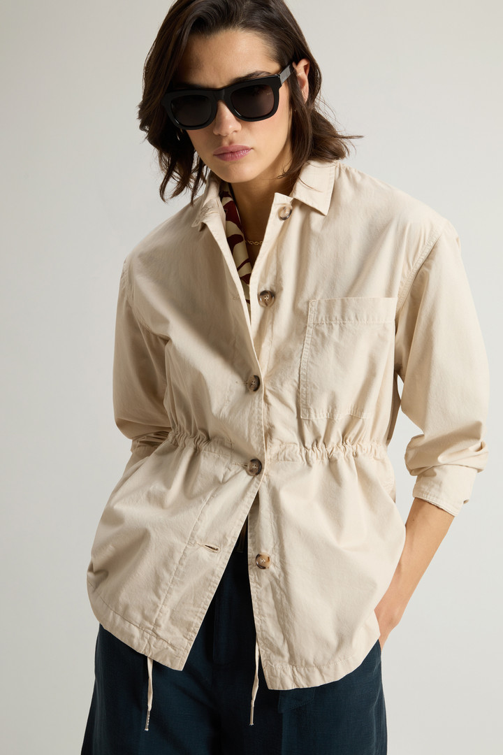 Garment-Dyed Pure Cotton Overshirt Beige photo 4 | Woolrich