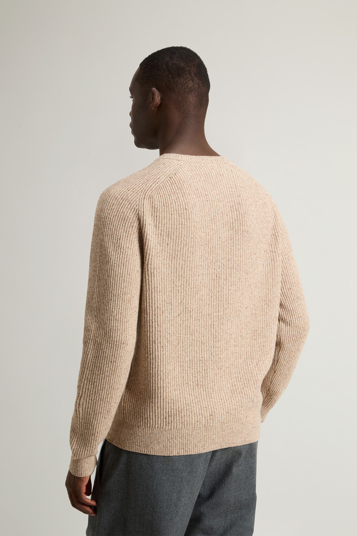 BOUTONNE CREWNECK Beige photo 3 | Woolrich
