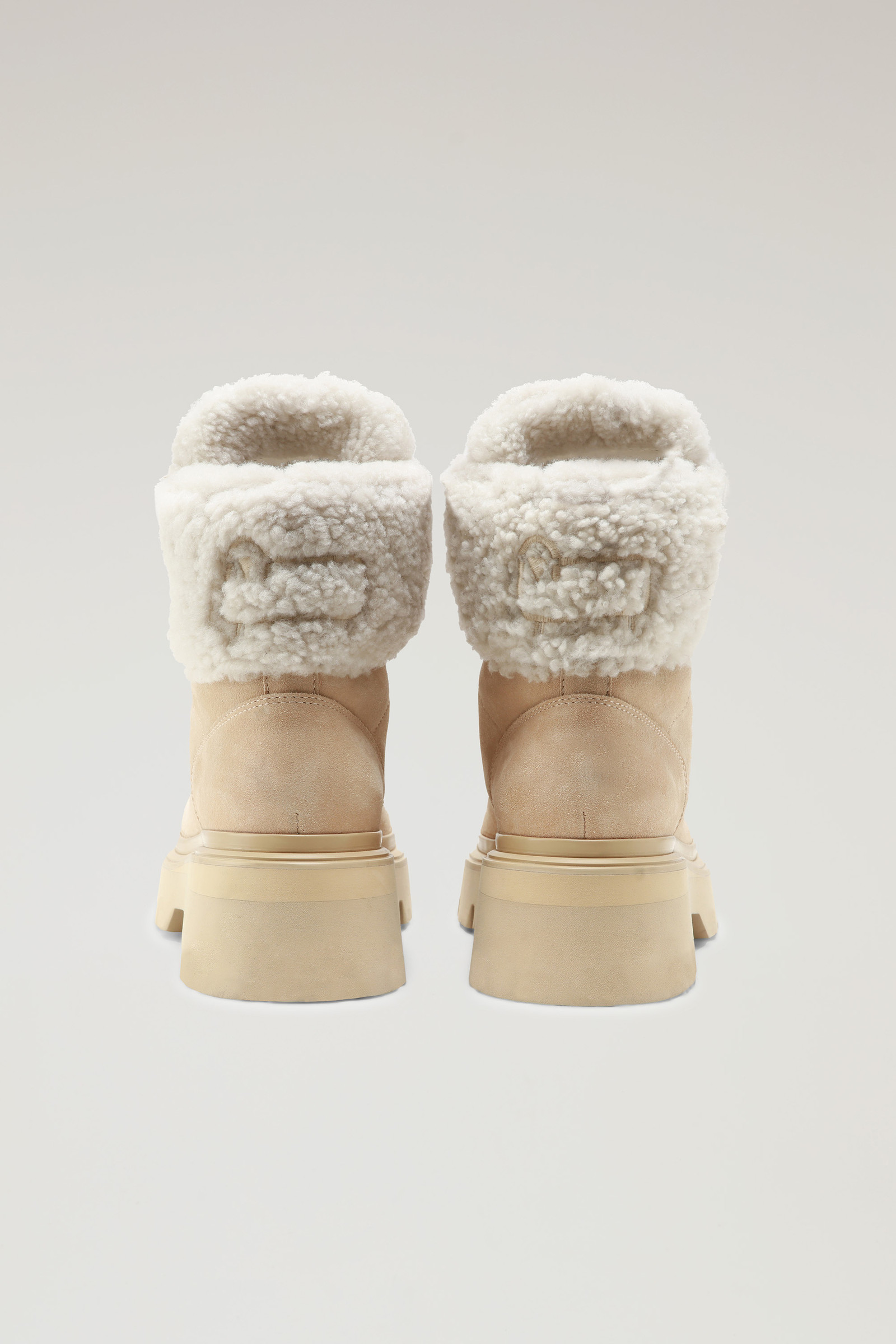 Stivaletti Hiking in pelle scamosciata e montone Beige photo 3 | Woolrich