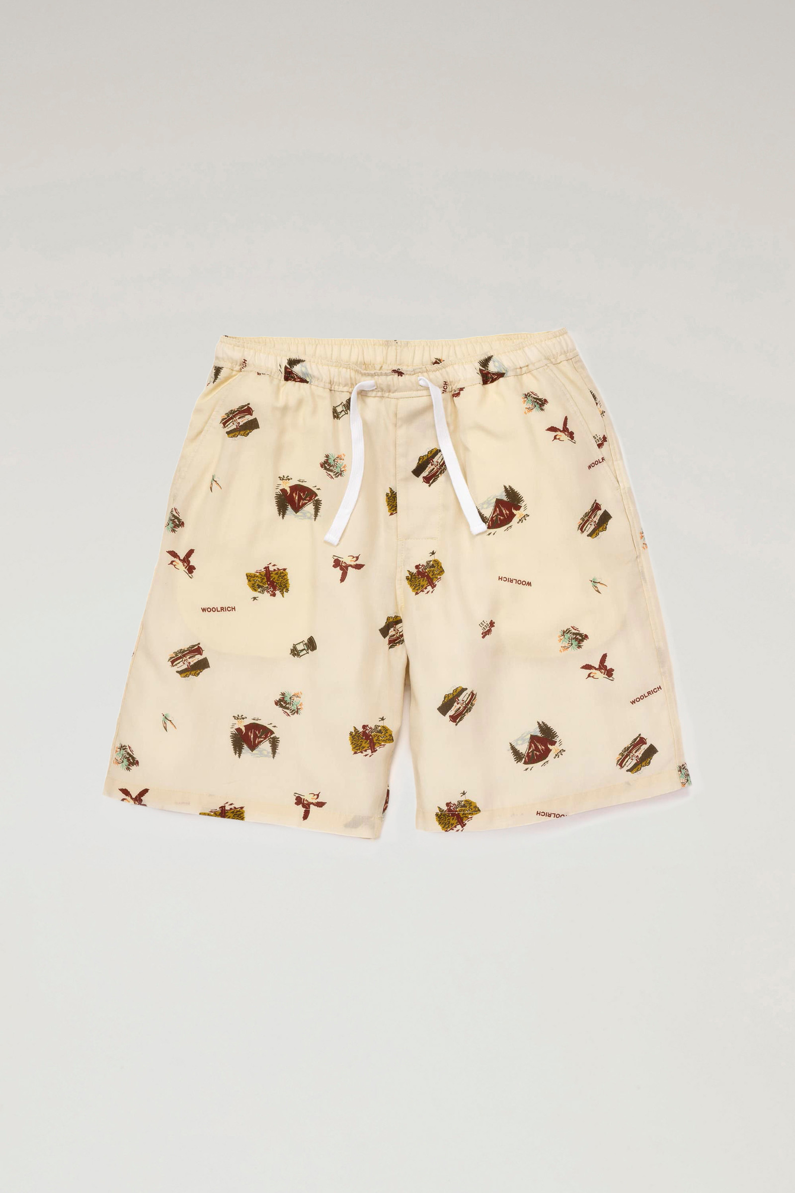 Pantaloncini in Lyocell con stampa beige photo 5 | Woolrich