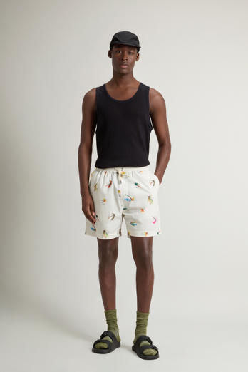 Pure Cotton Poplin Shorts White | Woolrich