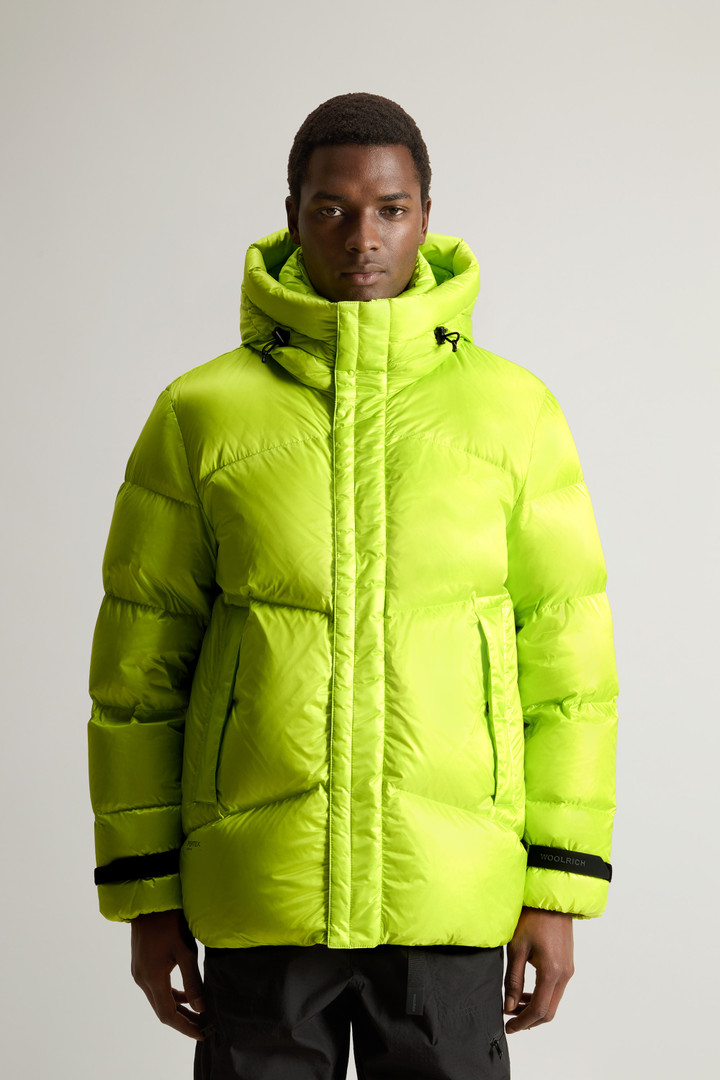 Recycled Pertex Quantum Nylon Down Jacket with Hood Yellow photo 1 | Woolrich