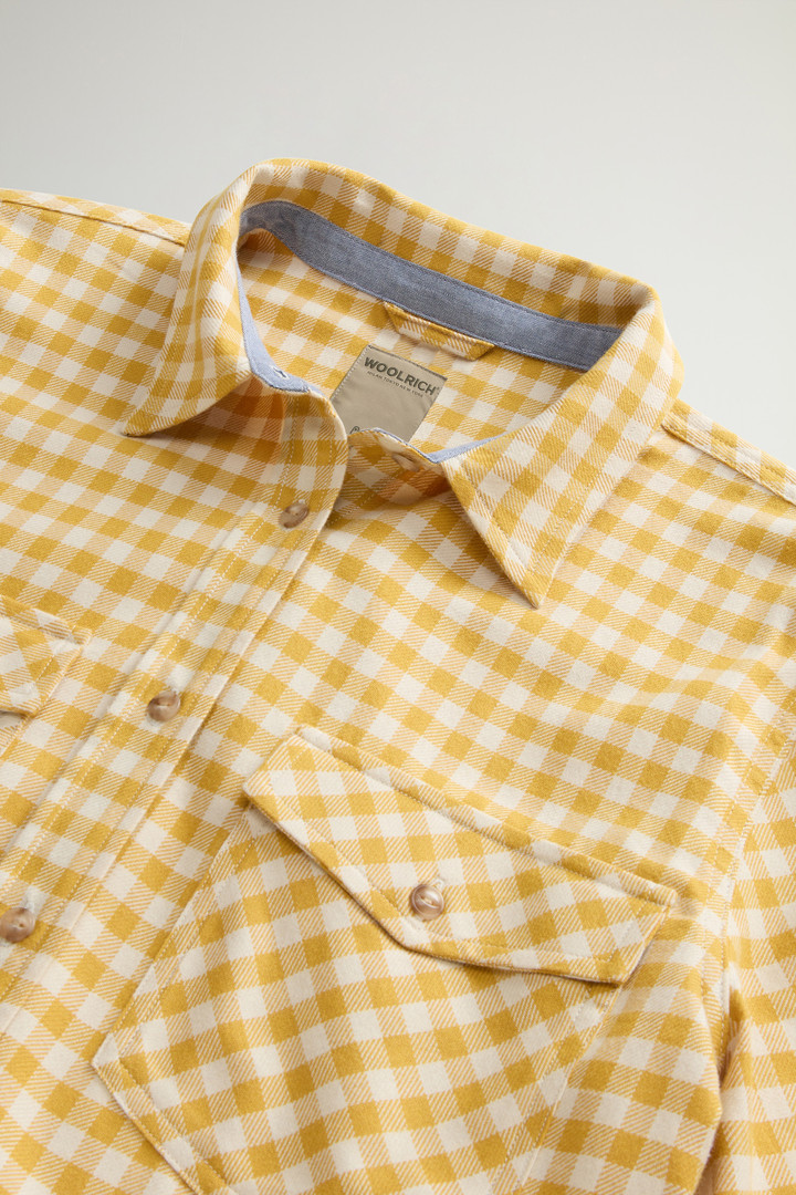 Flannel Shirt with Buffalo Check Pattern Yellow photo 6 | Woolrich