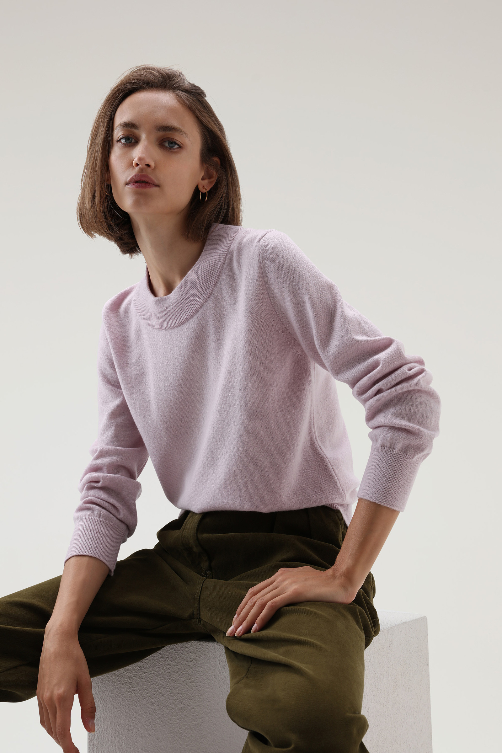 Cashmere Crewneck Luxe Sweater Lilac photo 4 | Woolrich