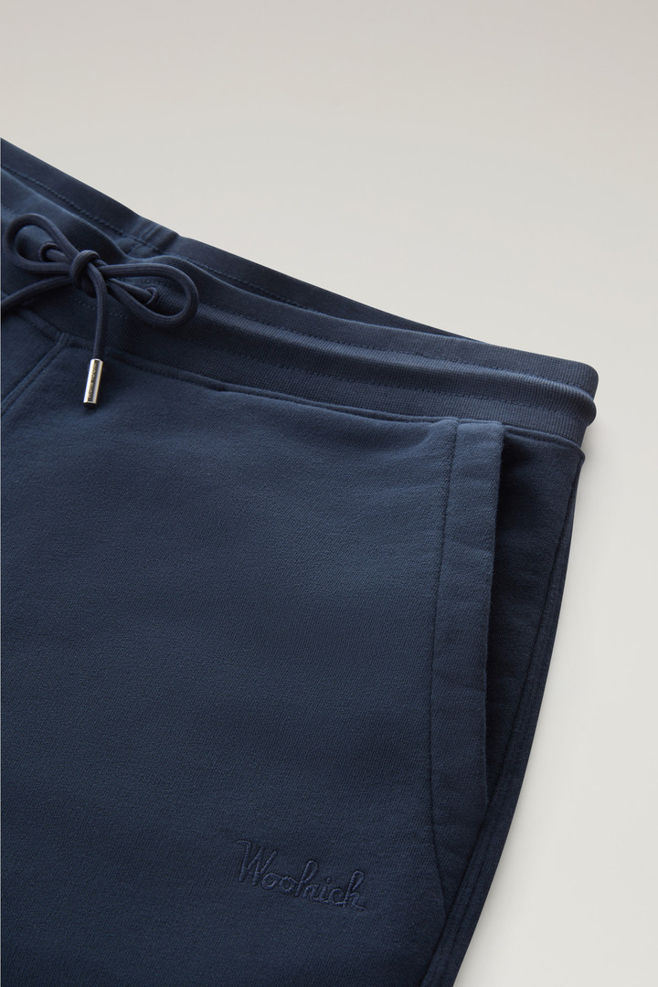 Sweatpants in Brushed Cotton Fleece Blue photo 6 | Woolrich
