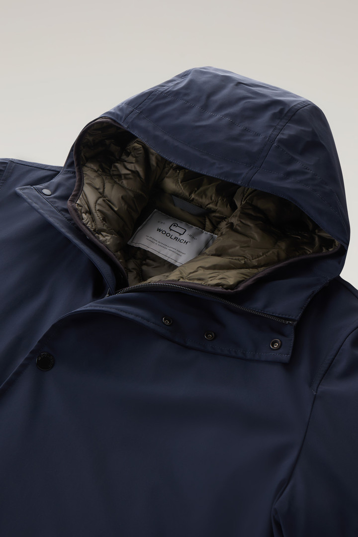 3-in-1 Padded Jacket in Stretch Nylon with Detachable Quilted Jacket Blue photo 7 | Woolrich